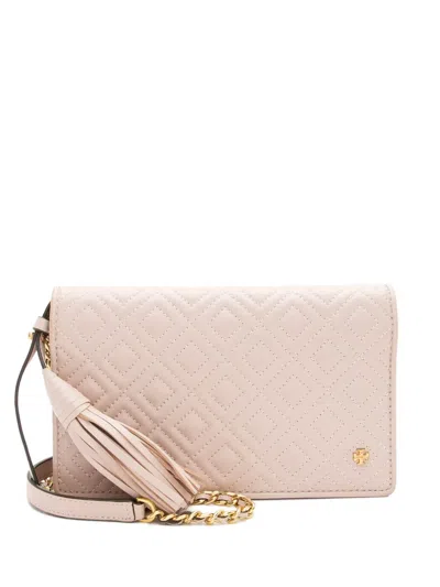 Pre-owned Tory Burch Flemming Cross Body Bag In Pink