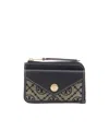Tory Burch T Monogram Leather Cardholder In Black
