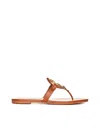 Tory Burch Flip Flop Sandals With Logo In Brown