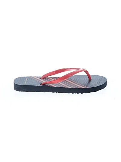 Pre-owned Tory Burch Flip Flops In Red