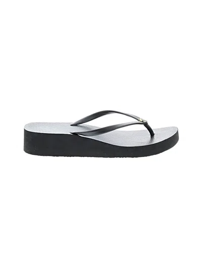 Pre-owned Tory Burch Flip Flops In Silver
