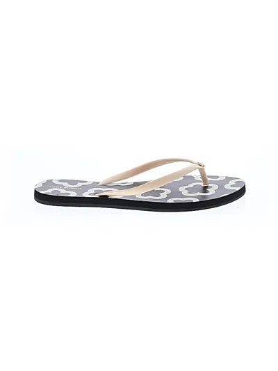 Pre-owned Tory Burch Flip Flops In White