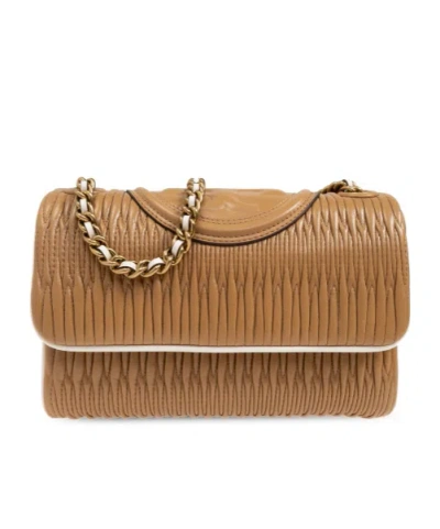 Tory Burch Flip Shoulder Bag In Brown
