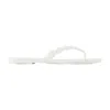 Tory Burch Flat Sandals Braided Strap Open Toe In White
