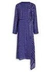 Tory Burch Jacquard Midi Dress In Blue