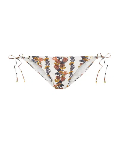 Tory Burch Floral Print Bikini Bottoms In Multi