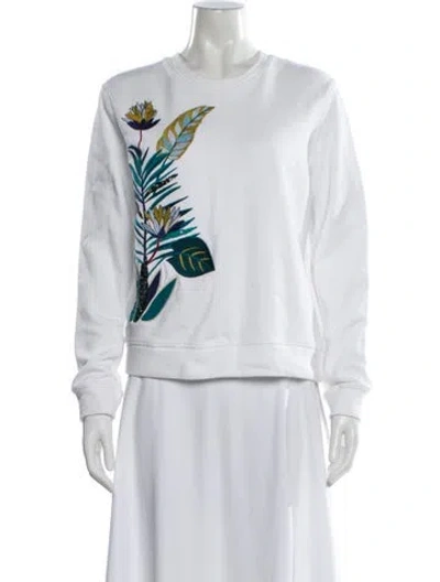 Pre-owned Tory Burch Floral Print Evening Jacket In Neutral