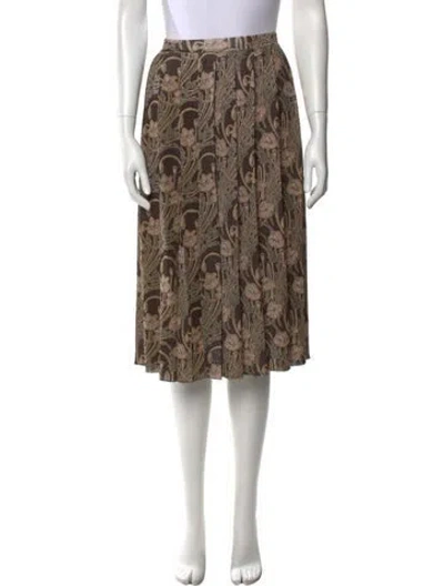 Pre-owned Tory Burch Floral Print Knee-length Skirt W/ Tags