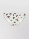 Tory Burch Floral Print Low-rise Bikini Bottom In White