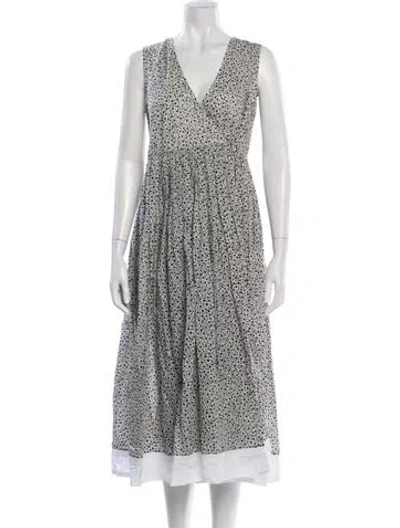 Pre-owned Tory Burch Floral Print Midi Length Dress In Multi