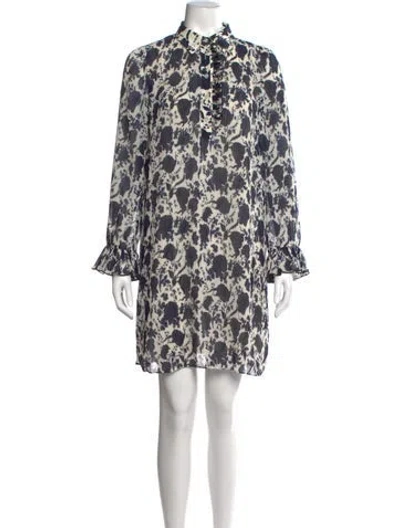 Pre-owned Tory Burch Floral Print Mini Dress