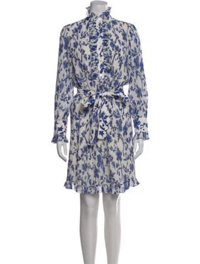 Pre-owned Tory Burch Floral Print Mini Dress In Multi