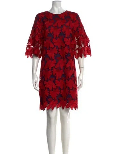 Pre-owned Tory Burch Floral Print Mini Dress In Multi