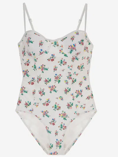 TORY BURCH FLORAL PRINT ONE-PIECE SWIMSUIT