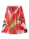 Tory Burch Pleated Skirt With Colorful Print