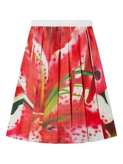 Tory Burch Pleated Skirt With Colorful Print