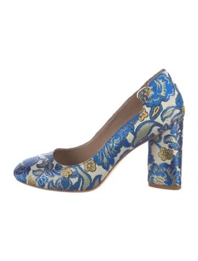 Pre-owned Tory Burch Floral Print Pumps