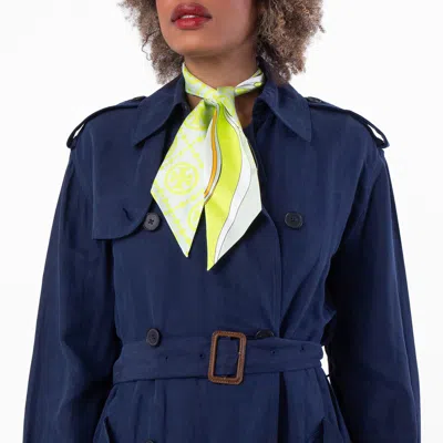 Tory Burch Floral Print Silk Scarf In Pink