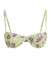 Tory Burch Floral Bikini Top In Multi