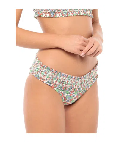 Tory Burch Floralprint Bikini Bottom In Multi