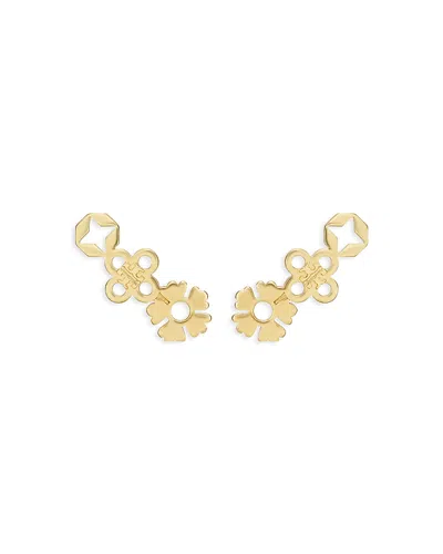 Tory Burch Flower Cluster Stud Earrings In Gold