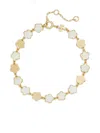 Tory Burch Flower Mother-of-pearl Bracelet In Gold