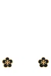 Tory Burch Two-tone Metal And Enamel Kira Earrings
