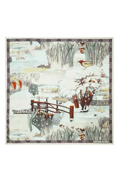 Tory Burch Forest Silk Square Scarf In Multi