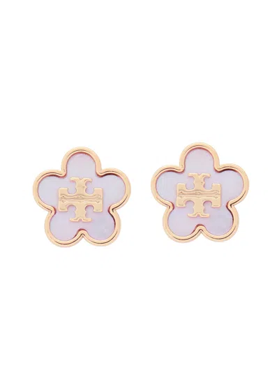 Tory Burch Forget Me Not 18kt Gold-plated Stud Earrings