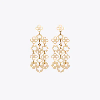Tory Burch Forget Me Not Chandelier Earrings In Gold