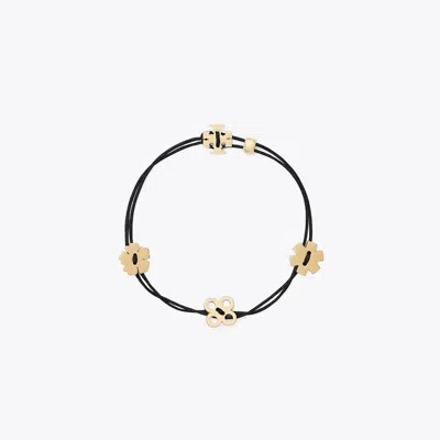 Tory Burch Forget Me Not Cord Bracelet In Gold