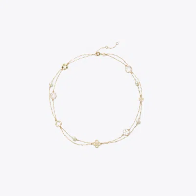 Tory Burch Forget Me Not Layered Necklace