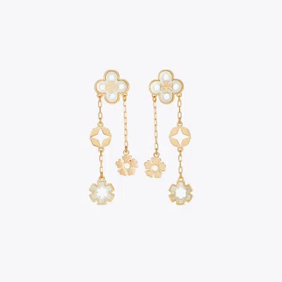 Tory Burch Forget Me Not 18kt Gold-plated Drop Earrings