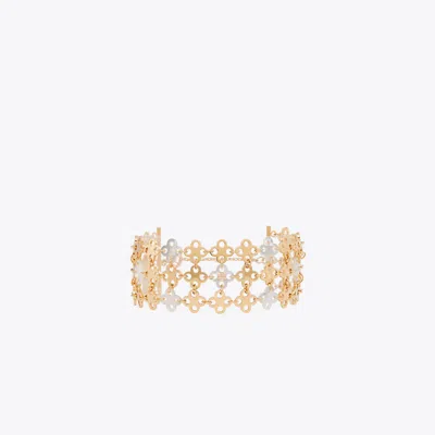 Tory Burch Forget Me Not Multi-strand Bracelet In Neutral
