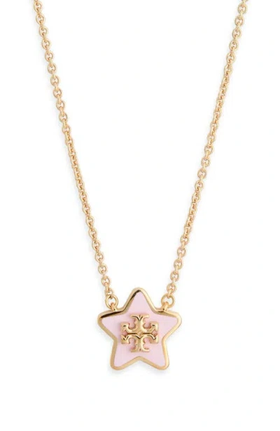 Tory Burch Forget Me Not Necklace In Gold