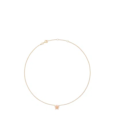 Tory Burch Forget Me Not Star-pendant Necklace In Green