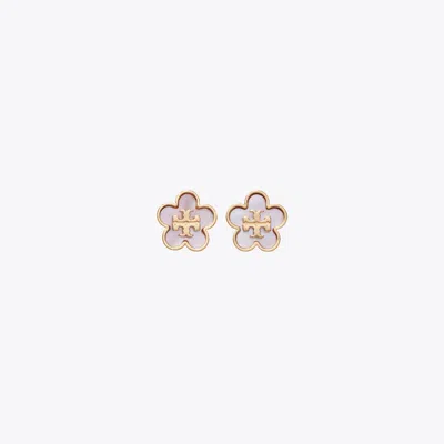 Tory Burch Forget Me Not Stud Earrings In Gold