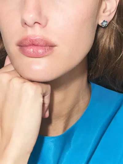 Tory Burch Forget Me Not Stud Earrings In Green