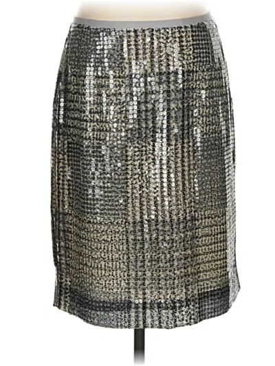 Pre-owned Tory Burch Formal Skirt In Silver