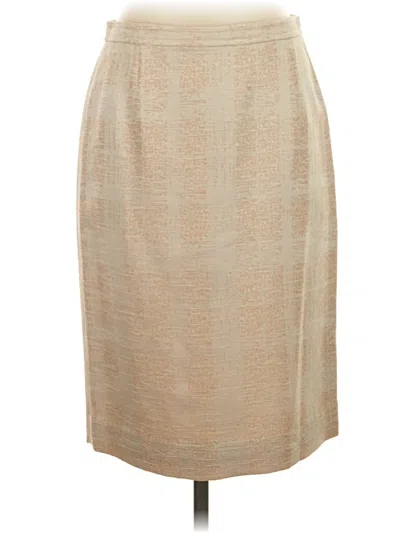 Pre-owned Tory Burch Formal Skirt In Tan