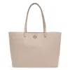 Tory Burch Fresh Clay Mcgraw Pebbled Leather Tote Bag