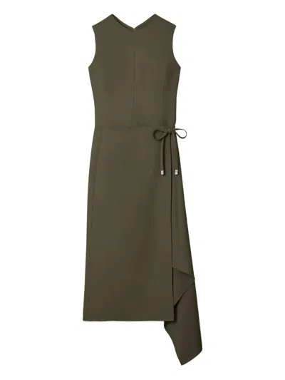TORY BURCH FROP WAIST WRAP DRESS