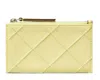 Tory Burch Frozen Zest Lamb Leather Wallets In Green
