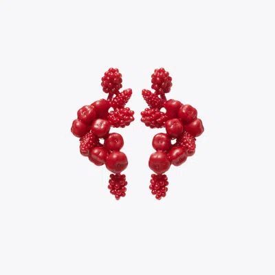 Tory Burch Fruit Earring In Red