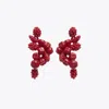 Tory Burch Fruit Earrings In Burgundy
