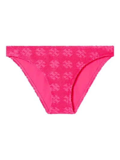 TORY BURCH WOMEN FUCHSIA TERRY BIKINI BOTTOM, S LUXURY FOR WOMEN DARVEYS