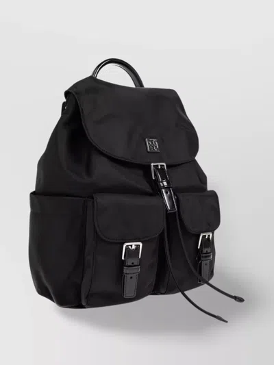 Tory Burch Functional Nylon Backpack With Multiple Pockets