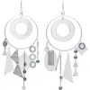 Tory Burch Galaxy Hoop Earrings In Metallic