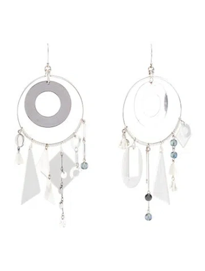 Pre-owned Tory Burch Galaxy Hoop Earrings In Multi