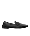 Tory Burch Gathered Detail Loafers In Black